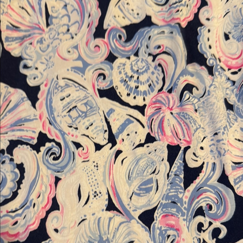 Lilly Pulitzer Pink and Blue Mini A-Line dress 👗 with Cut Out - Picture 3 of 5